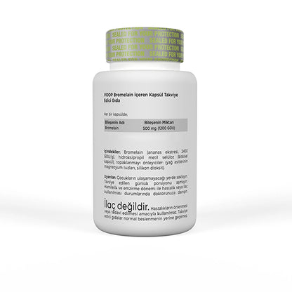 Voop 2400 GDU Food Supplement Containing Bromelain 30 Capsules 500mg