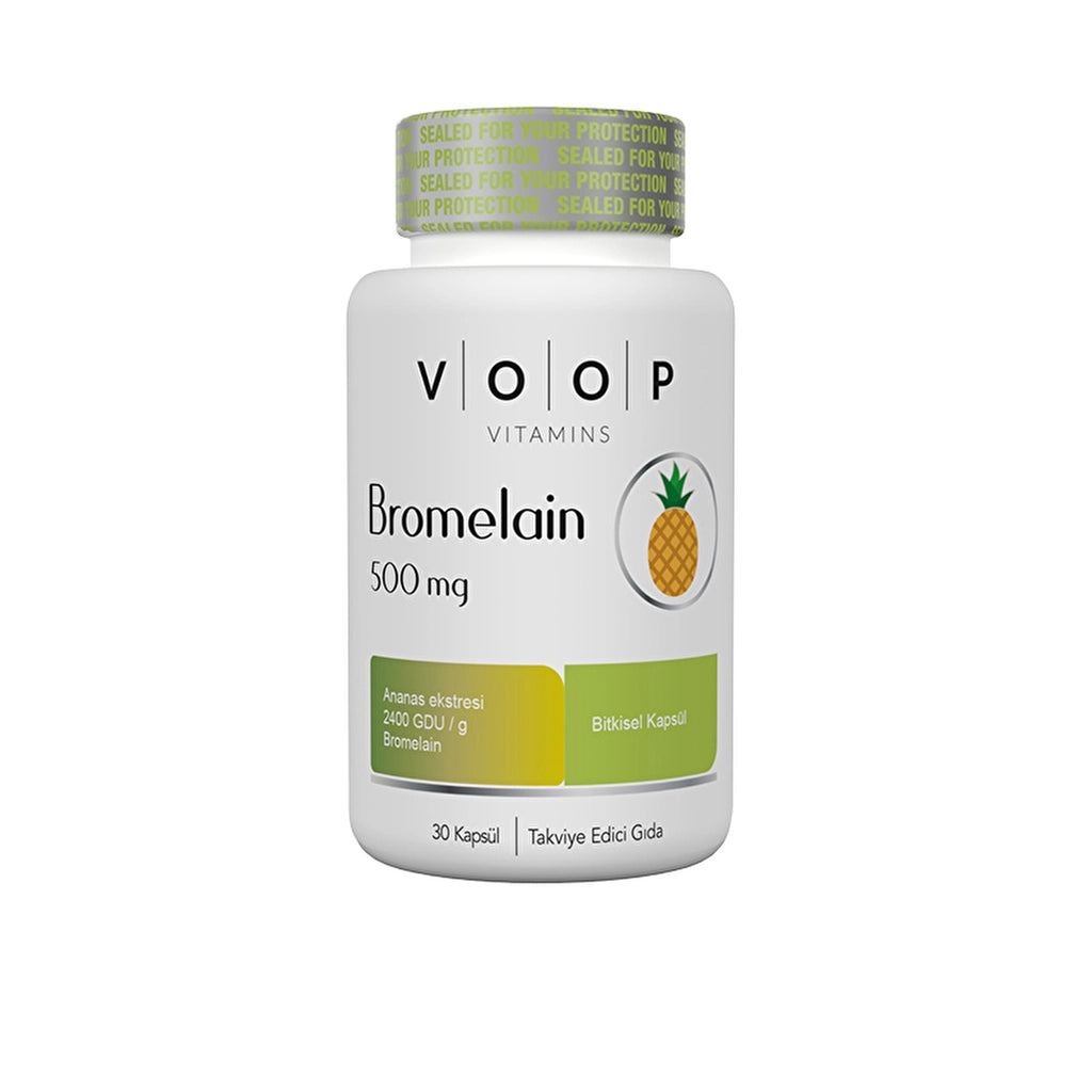 Voop 2400 GDU Food Supplement Containing Bromelain 30 Capsules 500mg