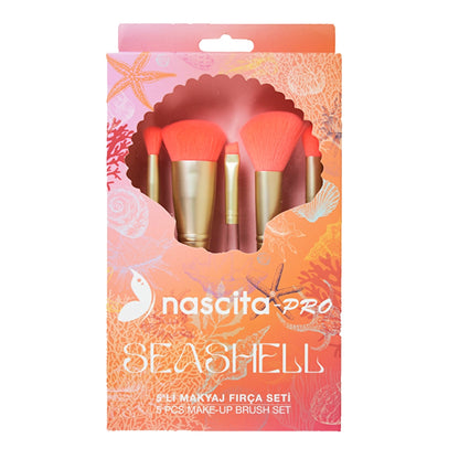 Nascita Seashell 5-Piece Makeup Brush Set