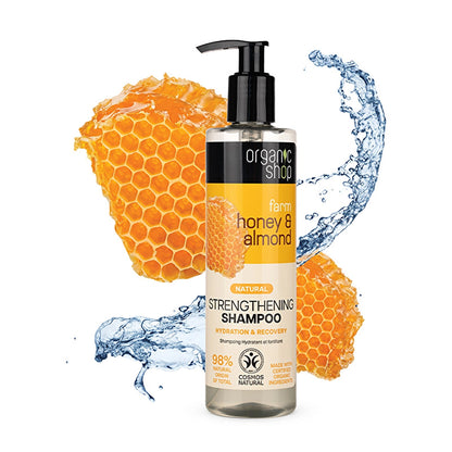Organic Shop Honey &amp; Almond Strengthening Shampoo 280 ml