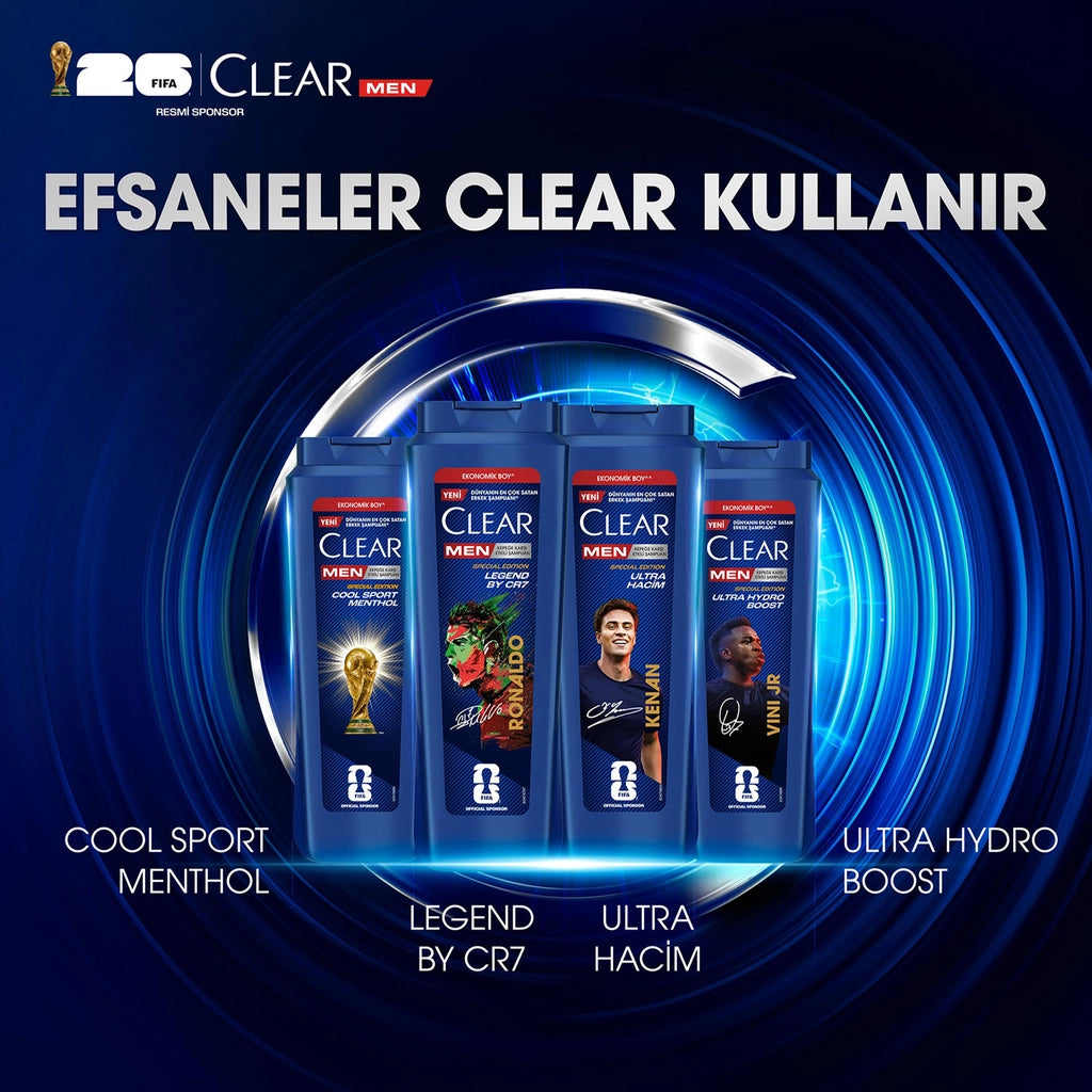 Clear Men Legend By CR7 Cristiano Ronaldo Effective Anti-Dandruff Shampoo 500 ml