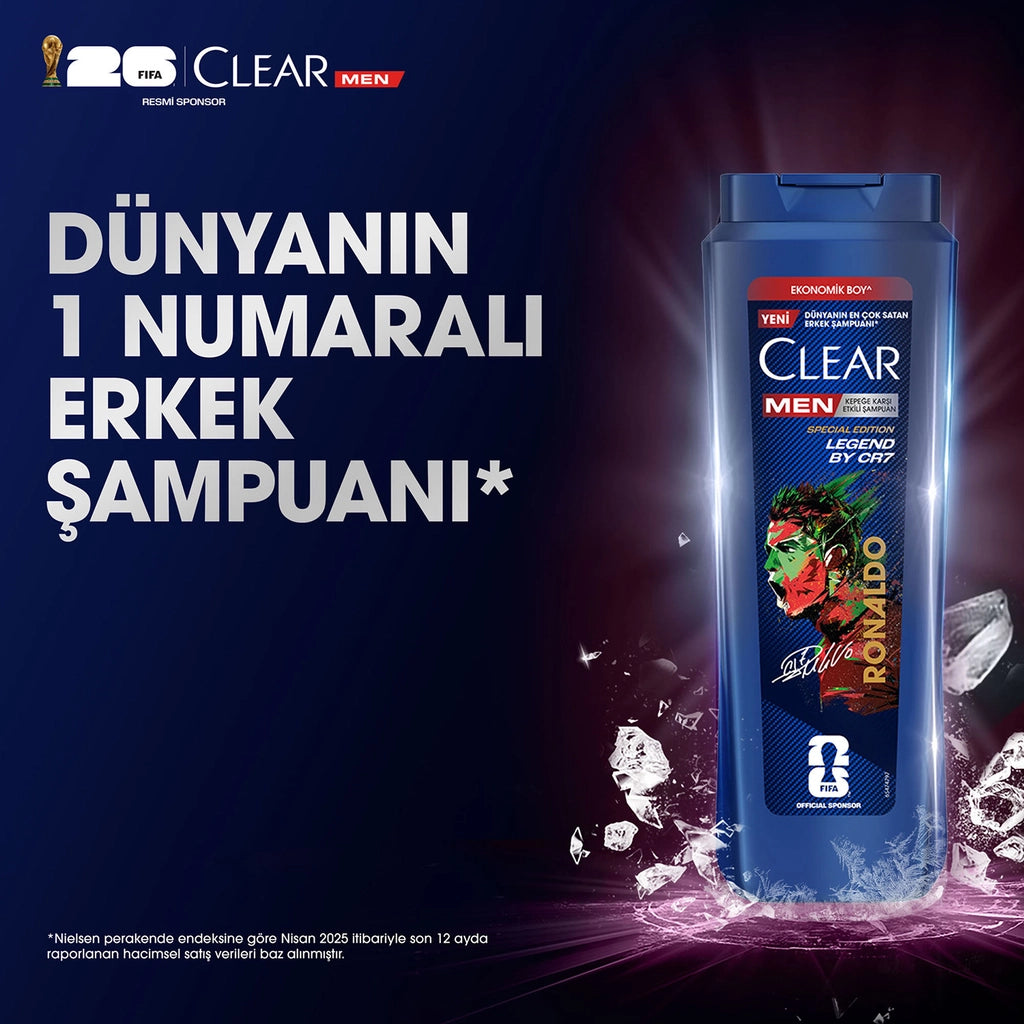 Clear Men Legend By CR7 Cristiano Ronaldo Effective Anti-Dandruff Shampoo 500 ml