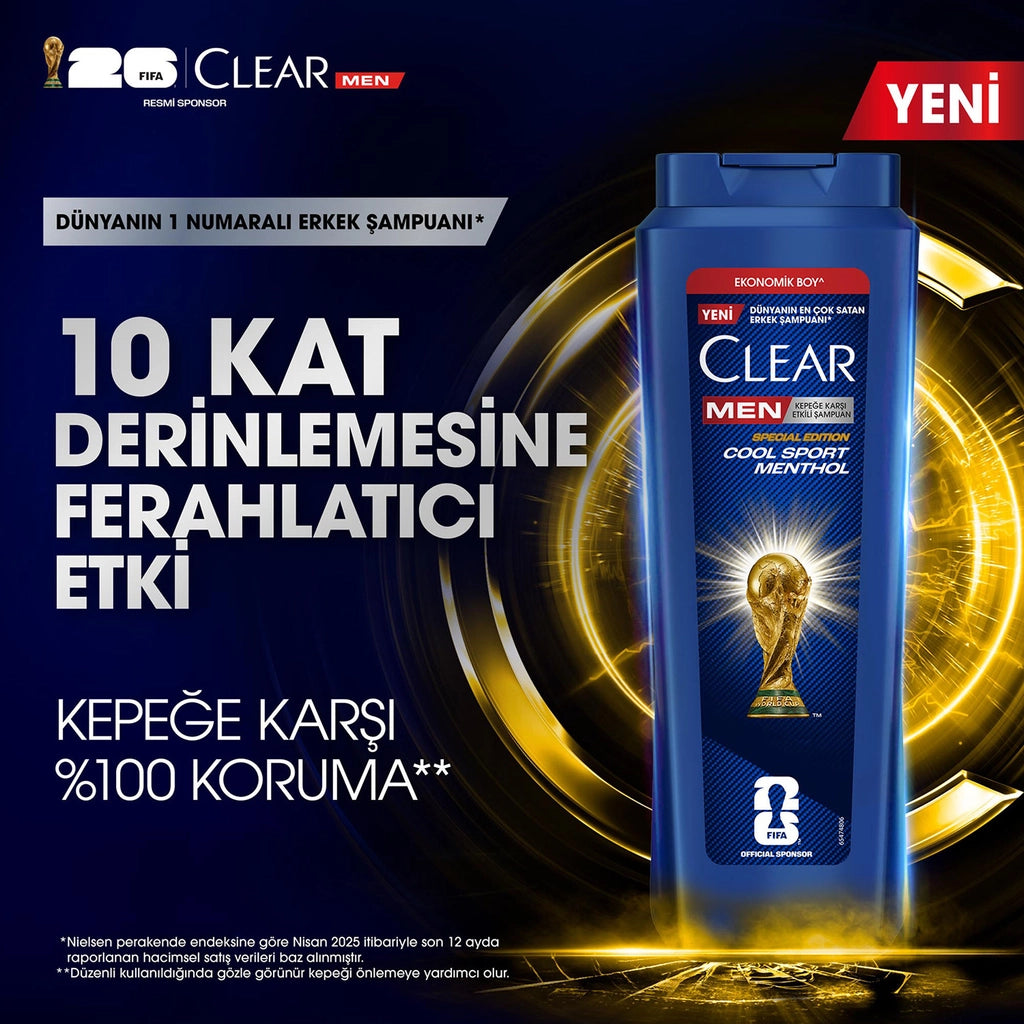 Clear Men Anti-Dandruff Shampoo Cool Sport Menthol 500 ml