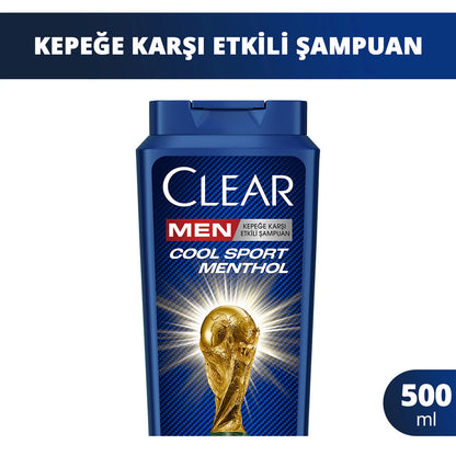 Clear Men Anti-Dandruff Shampoo Cool Sport Menthol 500 ml