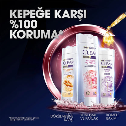 Clear Women Anti-Dandruff Shampoo Soft Shiny 500 ml