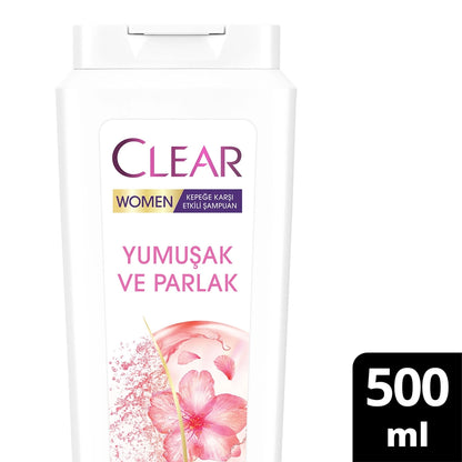 Clear Women Anti-Dandruff Shampoo Soft Shiny 500 ml