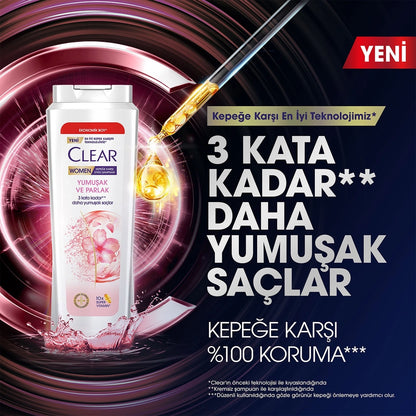 Clear Women Anti-Dandruff Shampoo Soft Shiny 500 ml