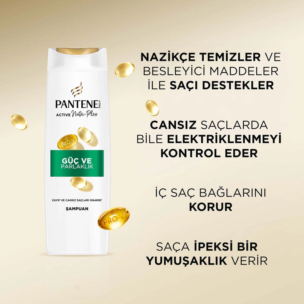 Pantene Power &amp; Shine Shampoo 400 ml
