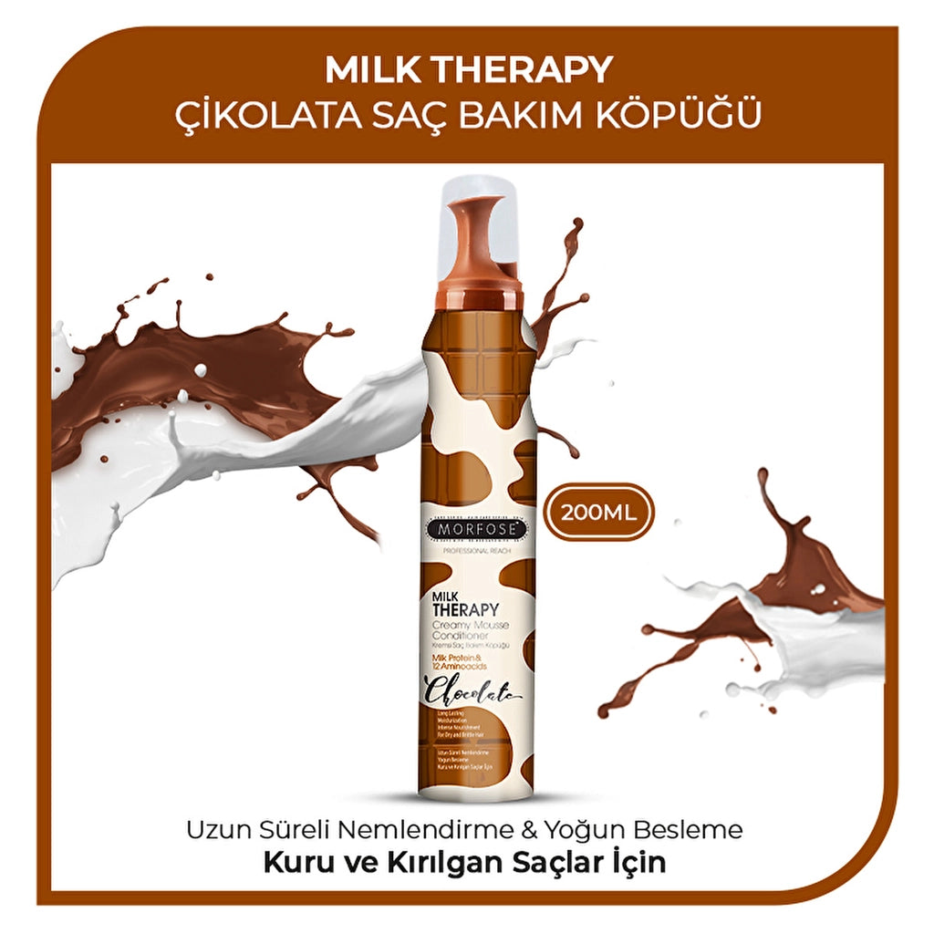 Morfose Milk Therapy Chocolate Hair Mousse 200 ml