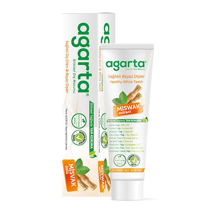 Agarta Natural Miswak Extract Fluoride-Free Whitening Toothpaste 100 ml