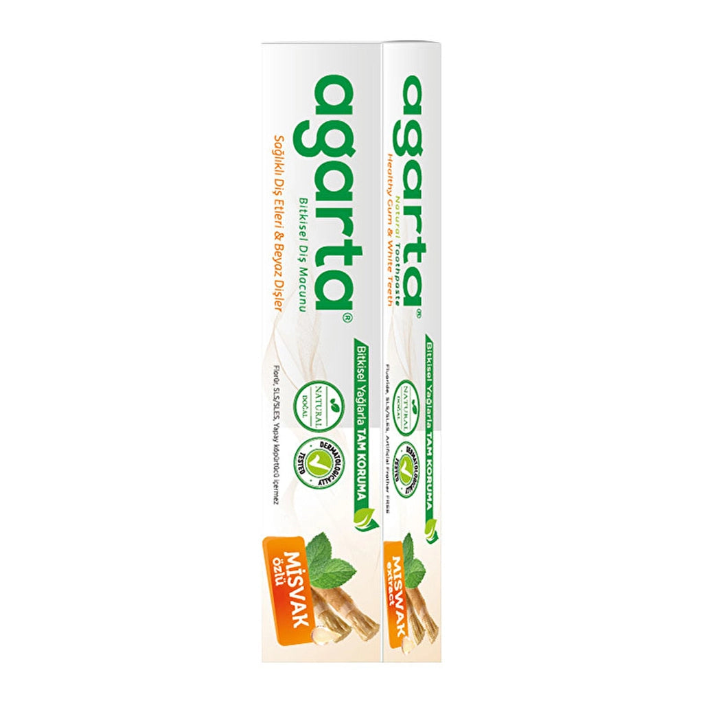 Agarta Natural Miswak Extract Fluoride-Free Whitening Toothpaste 100 ml
