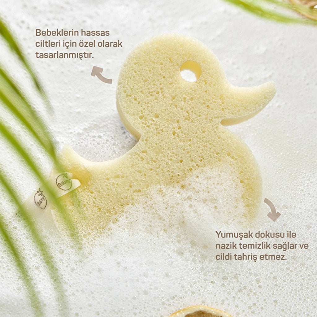 Balmy Duck Baby Bath Sponge
