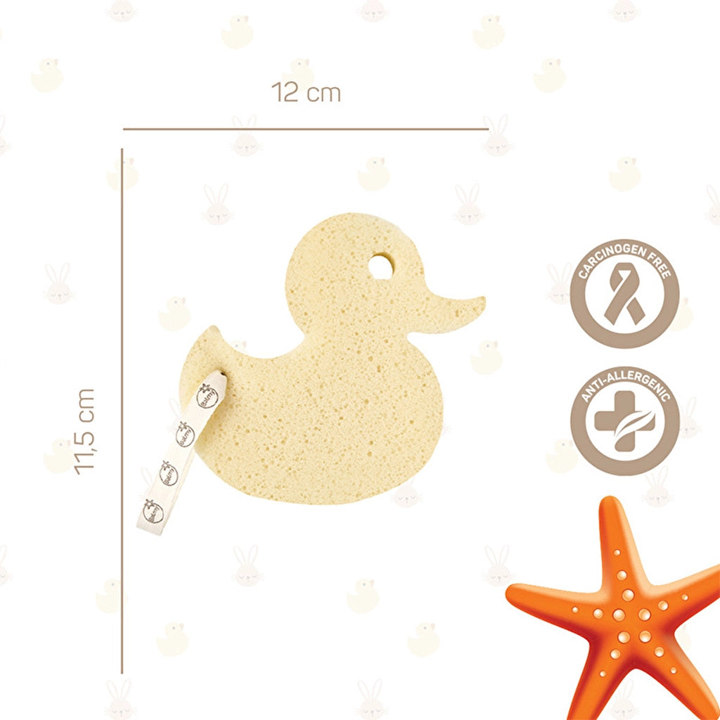 Balmy Duck Baby Bath Sponge