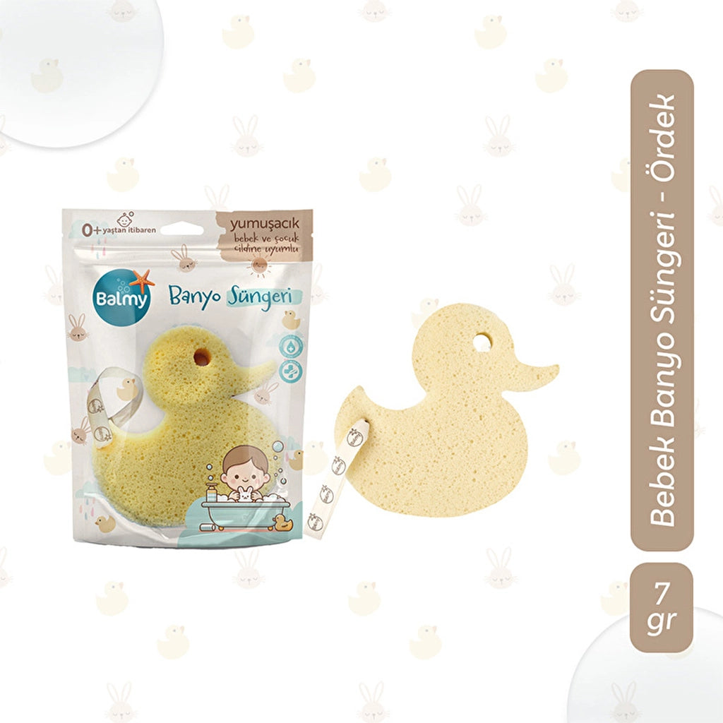 Balmy Duck Baby Bath Sponge
