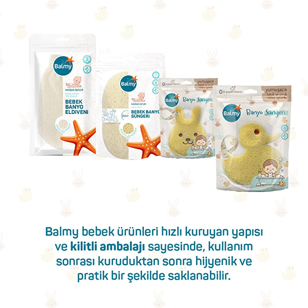 Balmy Duck Baby Bath Sponge