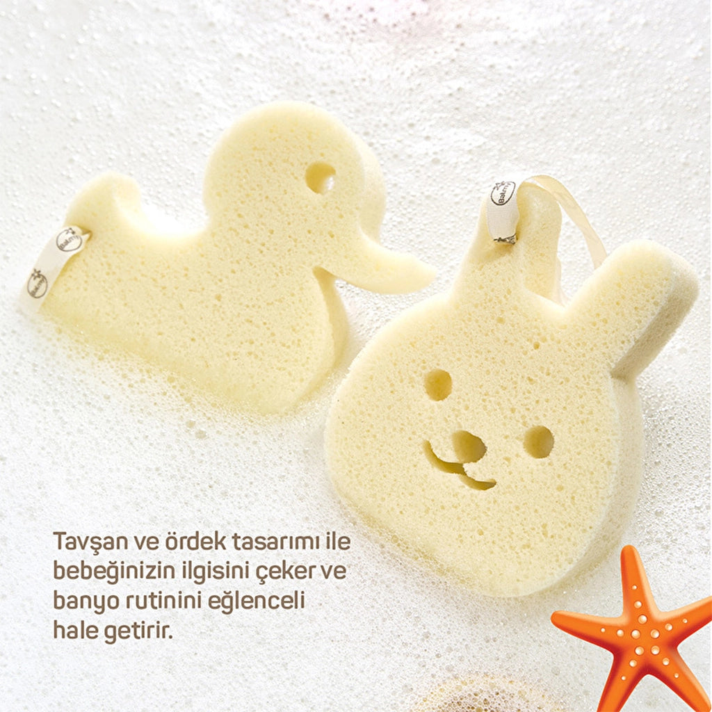 Balmy Rabbit Baby Bath Sponge