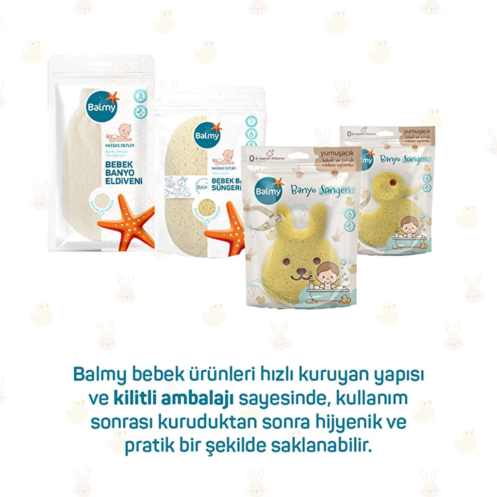 Balmy Rabbit Baby Bath Sponge