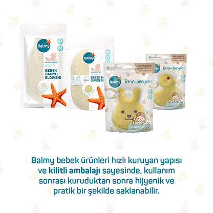 Balmy Rabbit Baby Bath Sponge