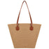 Eklips Straw Beach Bag Beige Plain