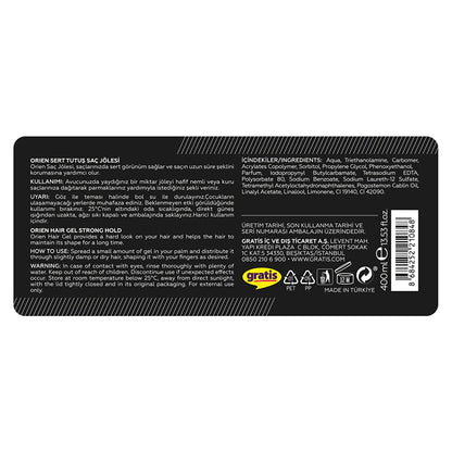 Orien Hard Hold Hair Gel 400 ml
