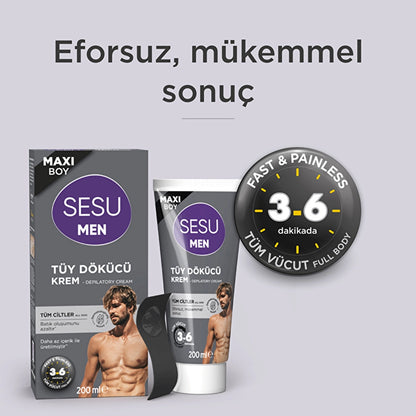 Sesu Men Depilatory Cream All Skin 200 ml