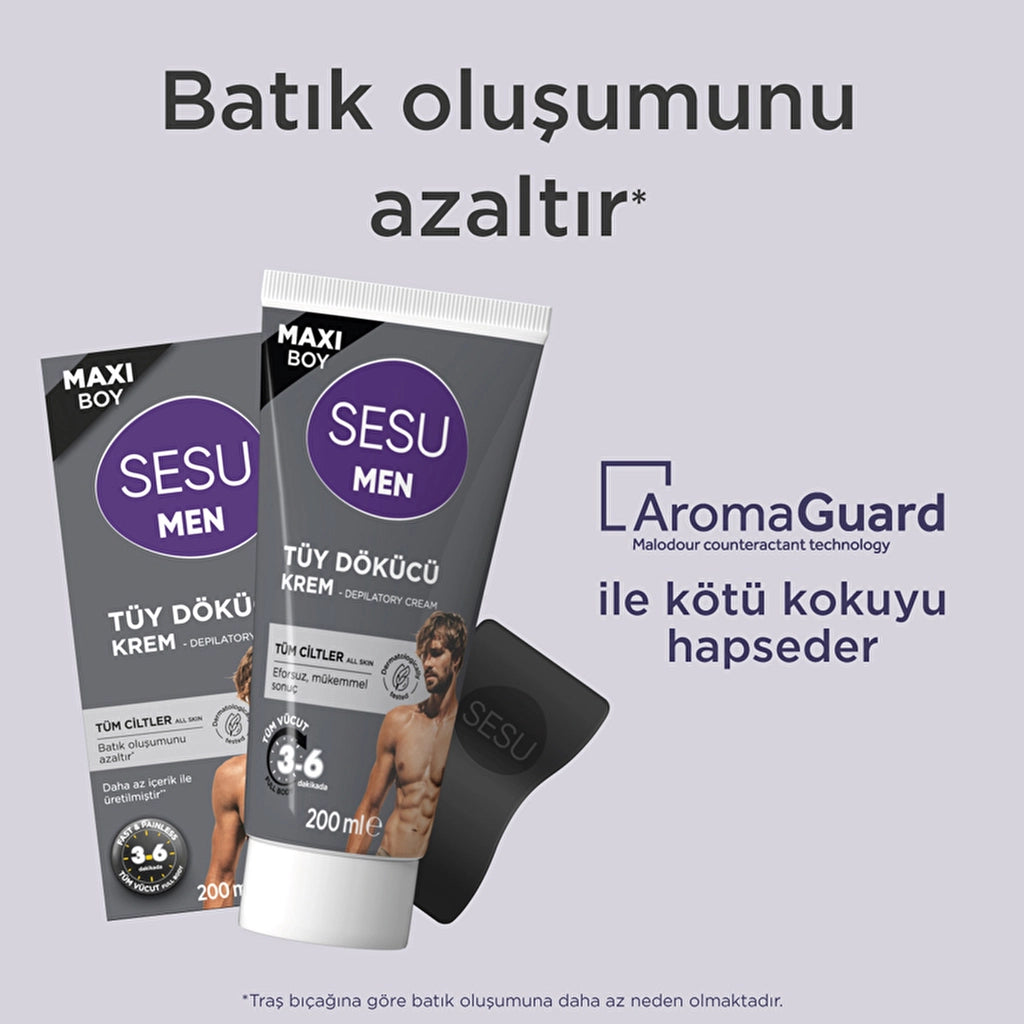 Sesu Men Depilatory Cream All Skin 200 ml