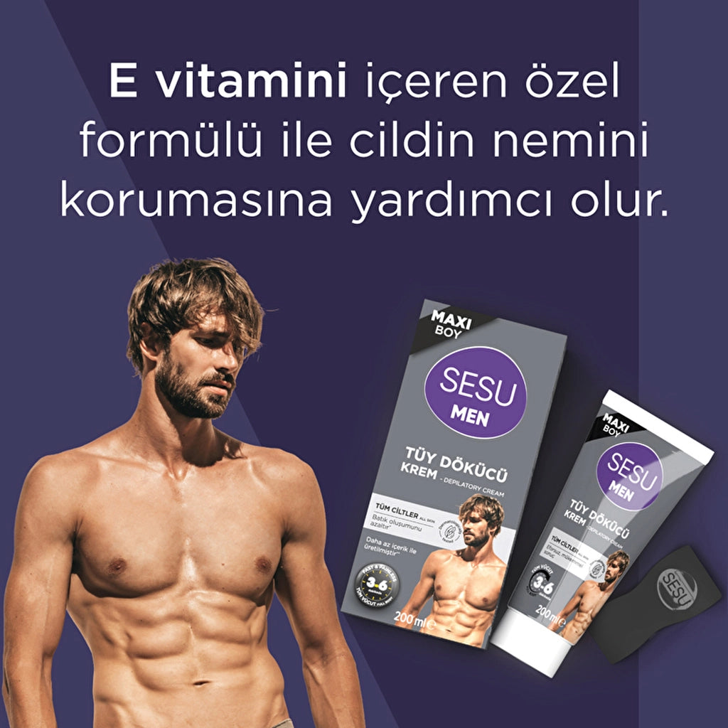Sesu Men Depilatory Cream All Skin 200 ml