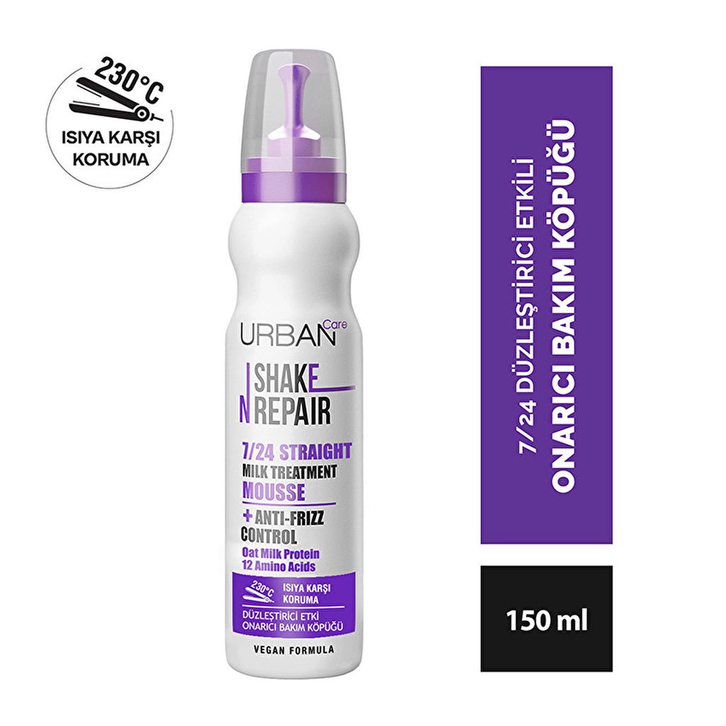 Urban Care Shake N Repair 24/7 Hair Care Mousse with Straightening Effect 150 ml