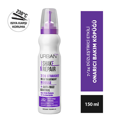 Urban Care Shake N Repair 24/7 Hair Care Mousse with Straightening Effect 150 ml