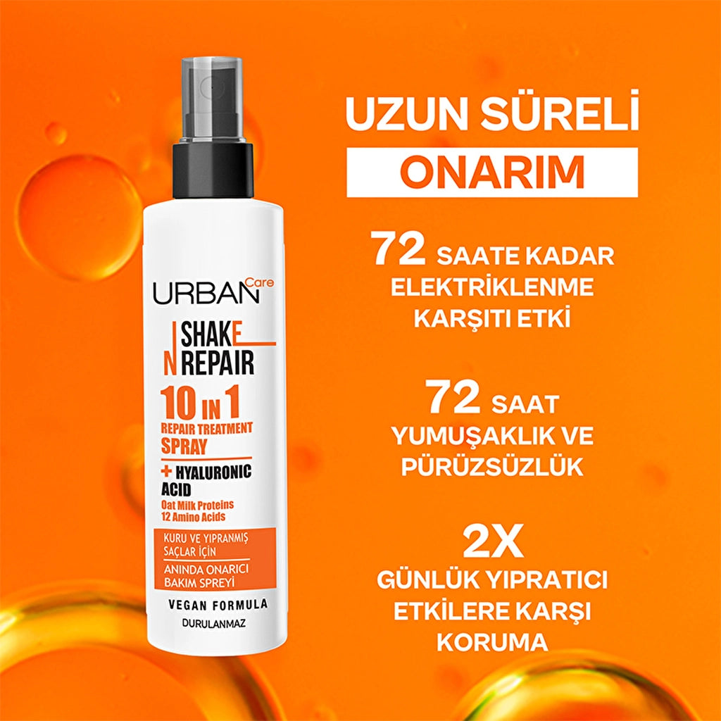 Urban Care Shake N Repair 10 in 1 Repairing Effective Leave-In Hair Care Spray 200 ml