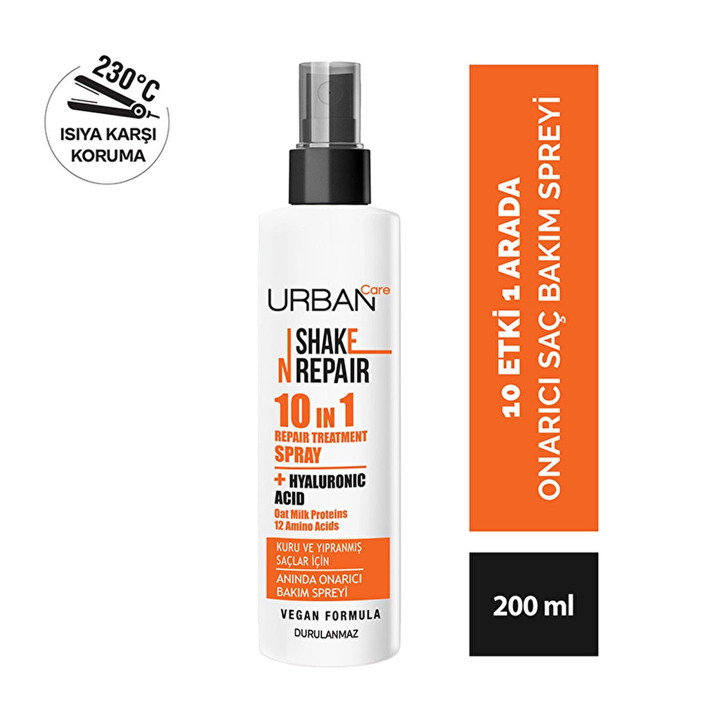 Urban Care Shake N Repair 10 in 1 Repairing Effective Leave-In Hair Care Spray 200 ml
