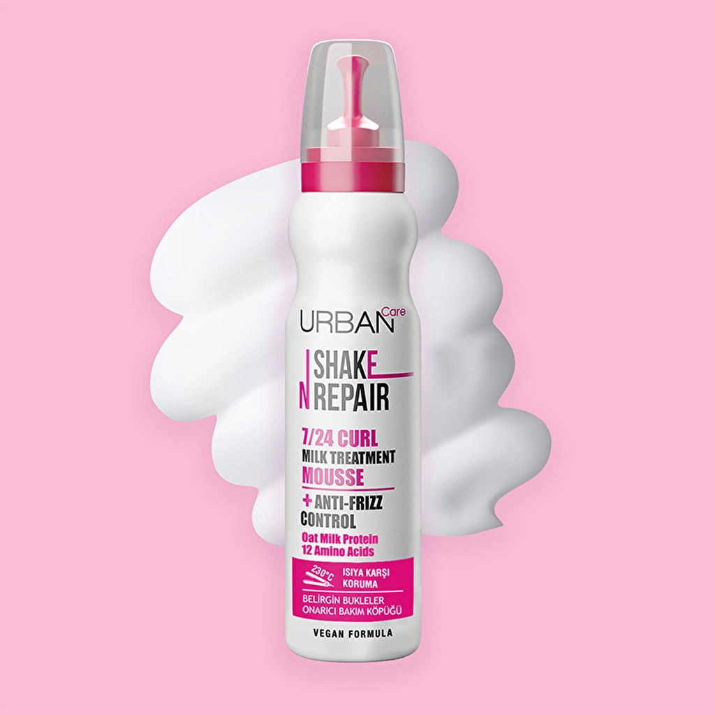 Urban Care Shake N Repair 24/7 Special Hair Care Foam for Frizzy and Curly Hair 150 ml