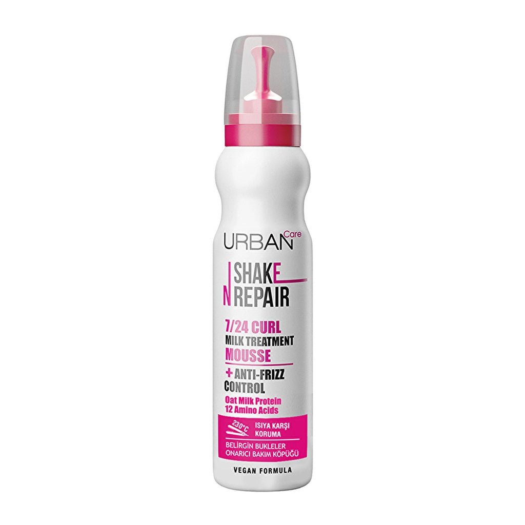 Urban Care Shake N Repair 24/7 Special Hair Care Foam for Frizzy and Curly Hair 150 ml