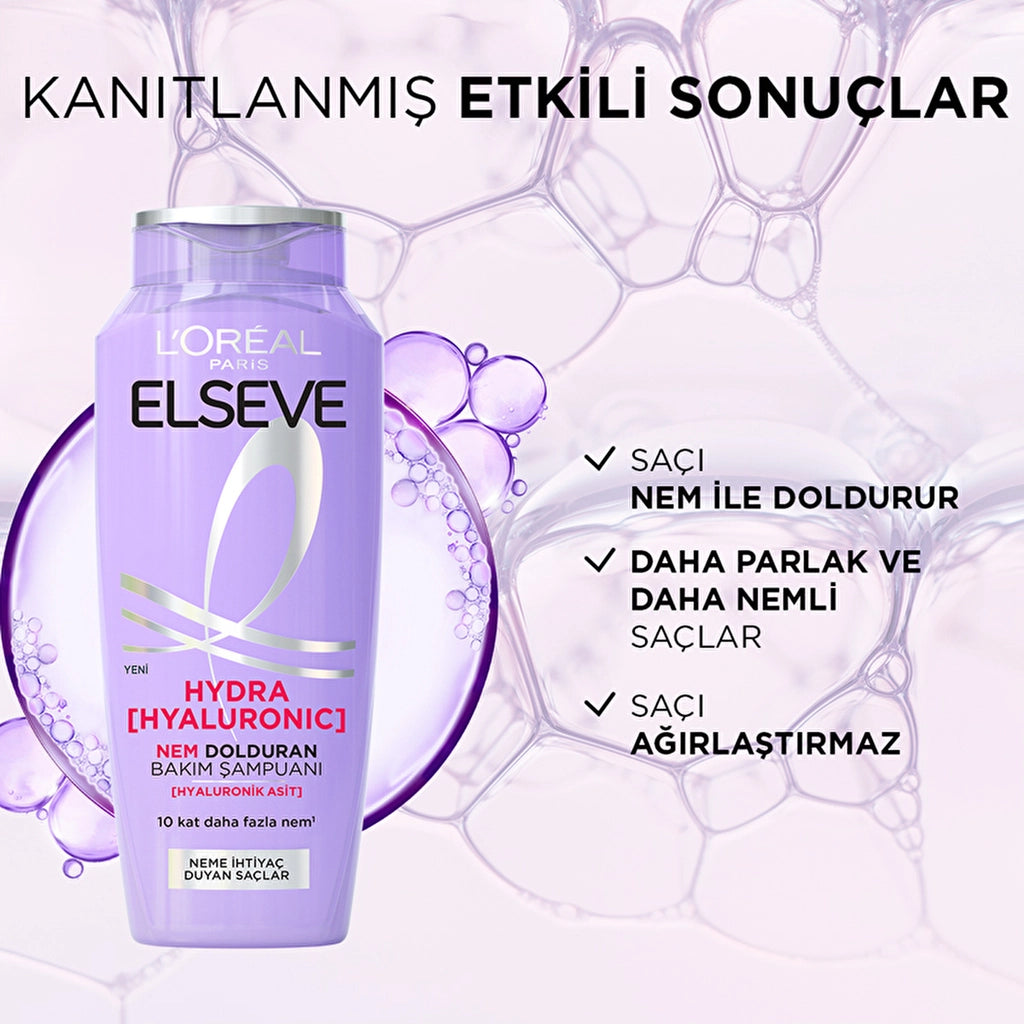 Loreal Paris Elseve Hydra Hyaluronic Moisture Replenishing Care Shampoo 300 ml