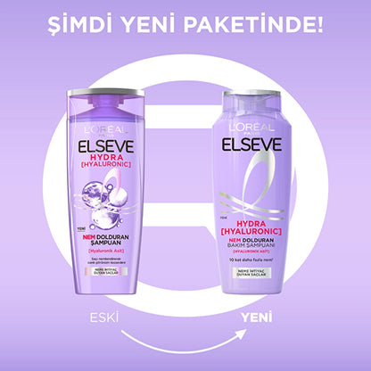 Loreal Paris Elseve Hydra Hyaluronic Moisture Replenishing Care Shampoo 300 ml