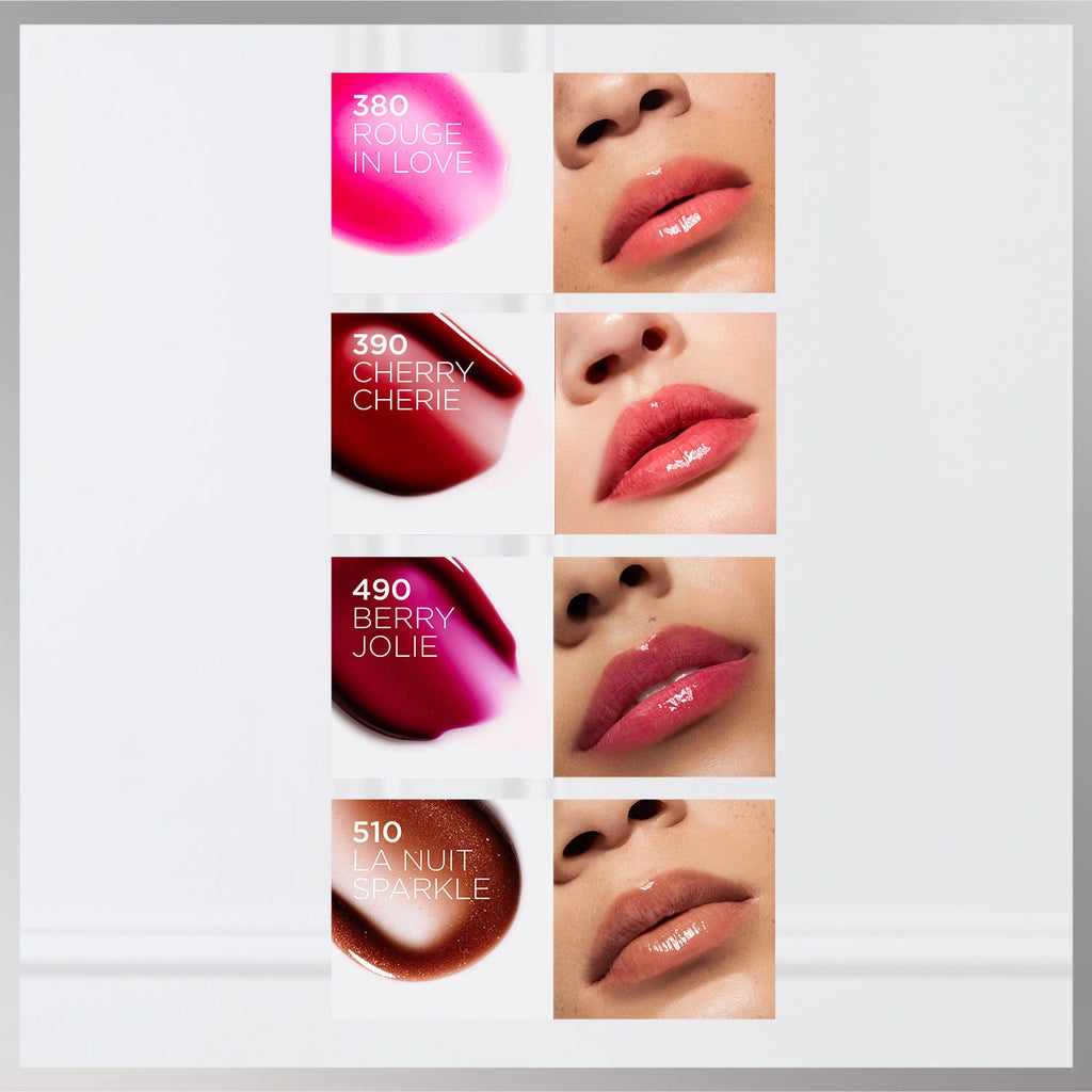 Loreal Paris Plump Ambition Hyaluron Lip Oil Nourishing and Moisturizing Lip Gloss 490 Berry Jolie