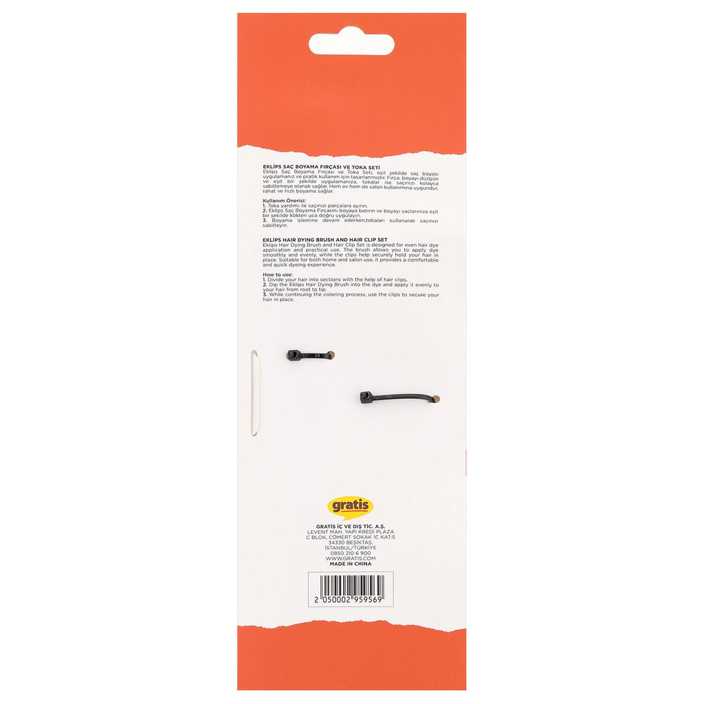 Eklips Hair Coloring Brush and Hairpin Set