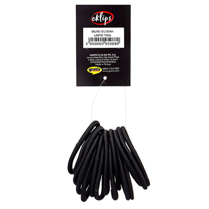Eklips Black Rubber Buckle 15pcs