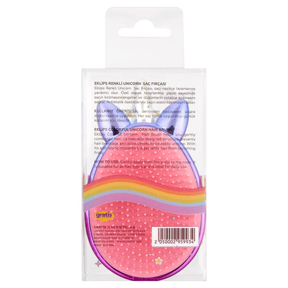 Eklips Colorful Unicorn Hair Brush