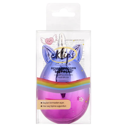 Eklips Colorful Unicorn Hair Brush