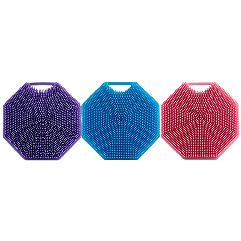The Bath Bunny Silicone Body Cleansing Brush with Handle (Assorted)