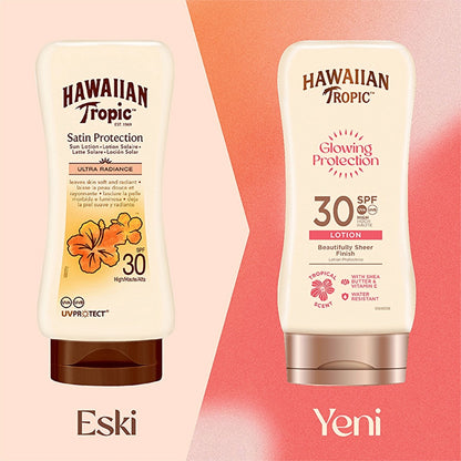 Hawaiian Tropic Glowing Protection Lotion SPF30 Sunscreen Body Lotion 180 ml