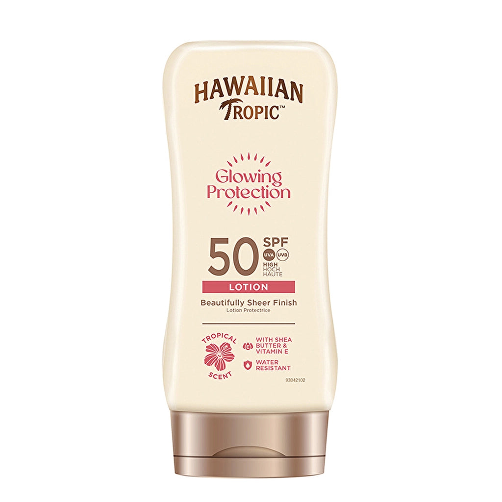 Hawaiian Tropic Glowing Protection Lotion SPF50 Sunscreen Body Lotion 180 ml