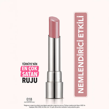 Flormar Sheer Up Moisturizing Effect Semi Transparent Lipstick 015 Go For Bordeaux