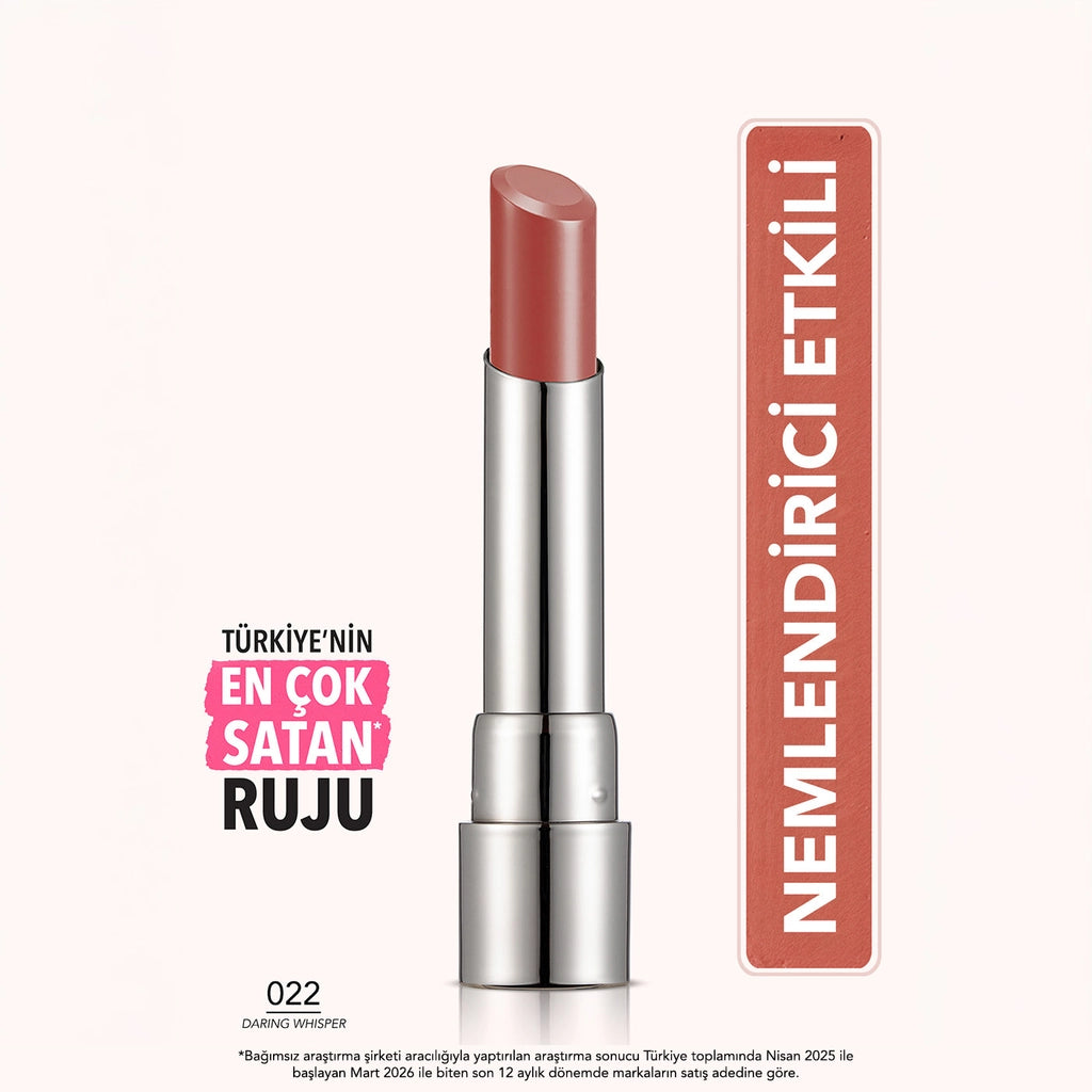 Flormar Sheer Up Glossy Finish Moisturizing Lipstick 020 Hidden Desire