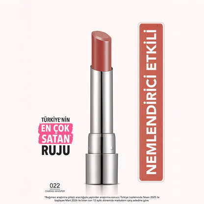 Flormar Sheer Up Glossy Finish Moisturizing Lipstick 020 Hidden Desire