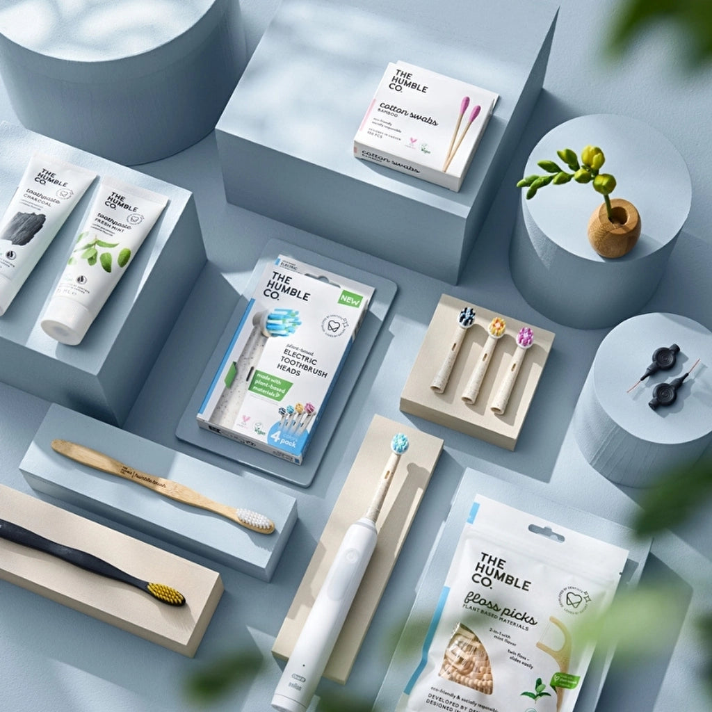 Humble Brush Plant-Based Material Electric Toothbrush Head 4 Pieces
