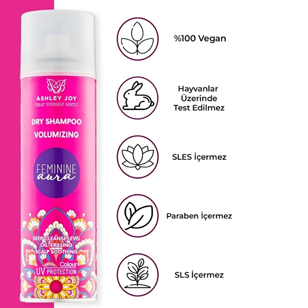 Ashley Joy Feminine Aura Hair Perfume Effective Volume Dry Shampoo 200 ml