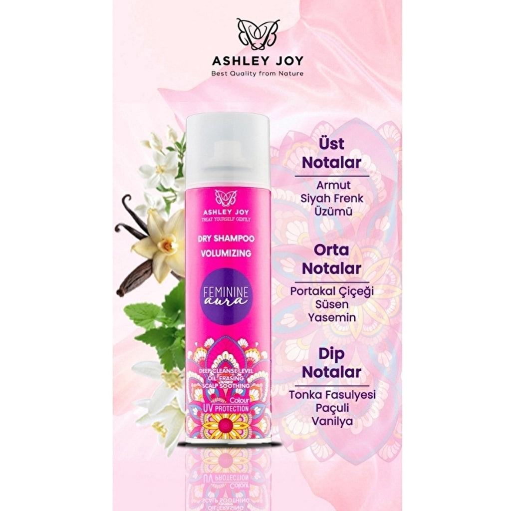 Ashley Joy Feminine Aura Hair Perfume Effective Volume Dry Shampoo 200 ml