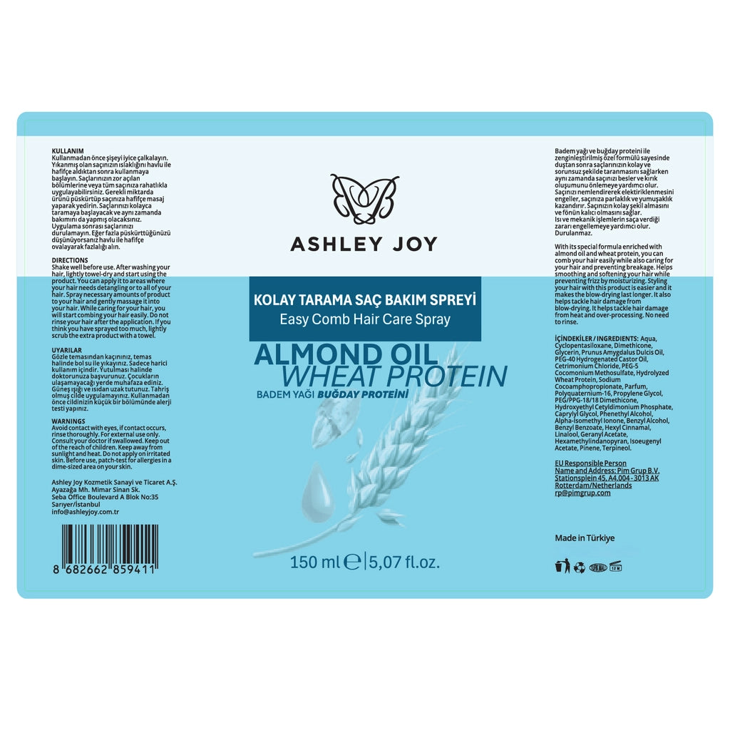 Ashley Joy Dual Phase Care &amp; Easy Comb Hair Spray 150 ml